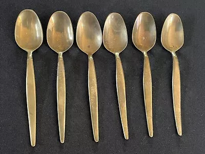 6x Vintage Bronze Teaspoons  • $5