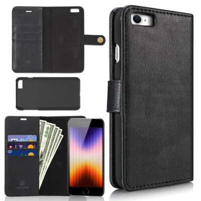 $28.49 • Buy 2-in-1 Wallet-Case Detachable Shockproof Phone Case FOR IPhone 13 12 XS X SE 7 8