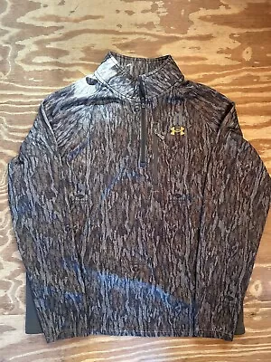 Under Armour Mossy Oak Bottomland Dead-calm Quarter-Zip Top-XL  • $89.99