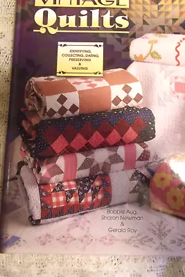 Vintage Quilts Collector's HC Book With Values And Pattern Identifications 2002 • $10