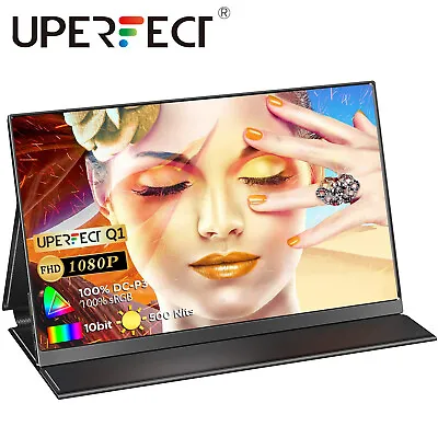 UPERFECT QLED Portable Monitor 15.6  1920*1080 FHD Extended Screen For Laptop PC • $229.99