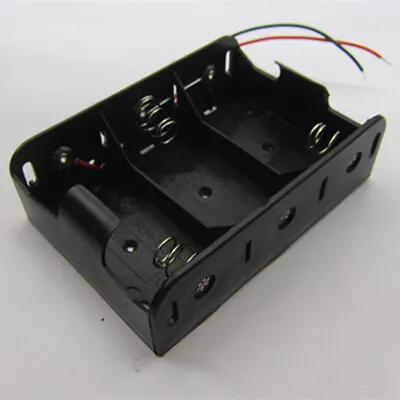 1PCS 4.5V Size 3D Battery Power Supply Holder Case Box With Wire Lead  Toys DIY • £1.98