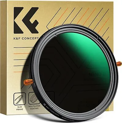 K&F Concept Variable ND2-32 & CPL Lens Filter In 1 49/52/55/58/62/67/72/77/82mm • $73.99