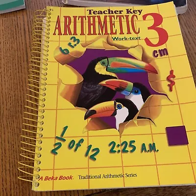 A Beka Arithmetic Math 3rd Grade Tests And Speed Drills Teacher Key 1996 • $5