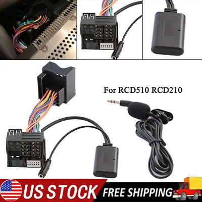 For VW RCD510 RCD21 Audio Music Bluetooth Handsfree Aux Adapter Harness Hot • $17.47