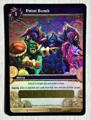 WOW World Of Warcraft TCS Paint Bomb Loot Card Foil • $1.95