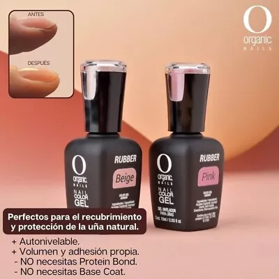 Rubber Pink Y Beigh Organic Nails Nails 15 Ml • $32