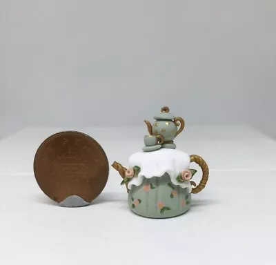 Table Teapot Ooak Miniature Handmade Collectable • £16.99