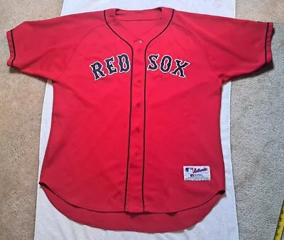 Vintage Boston Red Sox Manny Ramirez Jersey Russell Athletic MLB #24 Size XL Red • $99.99