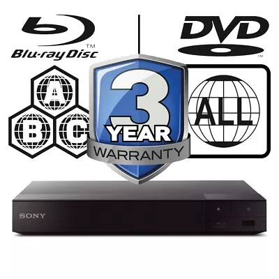 Sony Blu-ray Player BDP-S6500 4K Upscaling Multi Region All Zone Code Free • £199