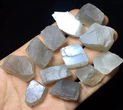 104g Natural Rare White Moonstone Quartz Crystal Healing Reiki Raw Stone B572 • $6.50