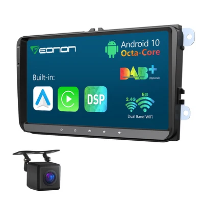 $216.05 • Buy For VW B5 MK4 MK5 Golf Passat Jetta 2 DIN 9  Car CarPlay GPS Stereo Android Auto
