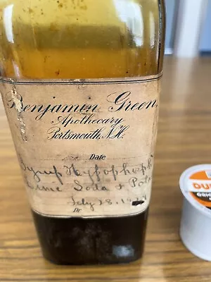 Antique Medicine Bottle With Label • $40