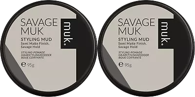 2 X Muk SAVAGE MUK Styling Mud 95g Genuine Authorised Aust Product SAVAGEMUK • $43.93