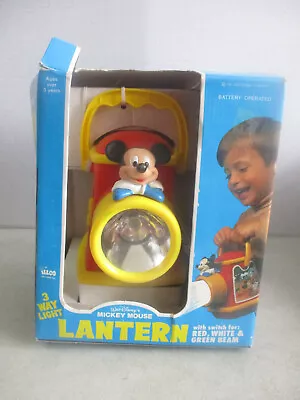 Vintage Disney Mickey Mouse Lantern 3 Way Light In Box Illco • $9.99