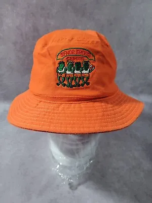 Vintage Señor Frogs Cancun Bucket Hat Orange Adult Large Embroidered • $14.95