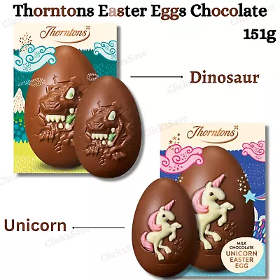 £8.49 • Buy Thorntons Dinosaur And Unicorn Antique Easter Eggs Hatch Chocolate For Gift 151g
