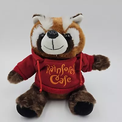 10  Racoon Plush With Rainforest Cafe Hoodie The Petting Zoo Tag 2017 • $12.95