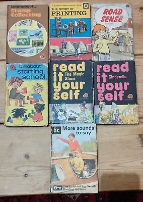 7 Vintage Ladybird Books Used Condition 1960's 1970's • £10.99