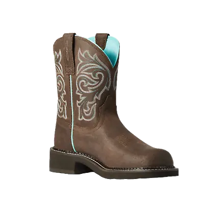 Ariat Ladies Fatbaby Heritage Mazy Java Brown Western Boots 10038377 • $79.97