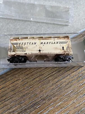 N Scale MICRO TRAINS  MTL Weathered Western Maryland  Hopper  Car • $34.99