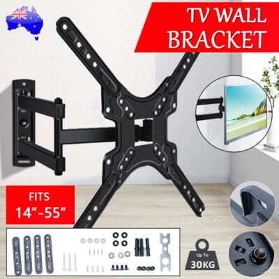 $26 • Buy 30KG Motion TV Wall Mount Bracket Swivel Tilt 14 32 37 40 42 50 52 55 Inch LCD