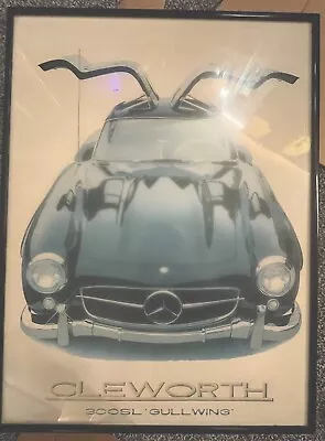 Mercedes-Benz 300SL Gullwing Harold Cleworth AFAS Poster Art Print  • $99.99