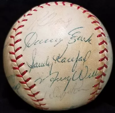 1966 WORLD SERIES Los Angeles Dodgers Team Signed Ball SANDY KOUFAX Drysdale HOF • $1699.99