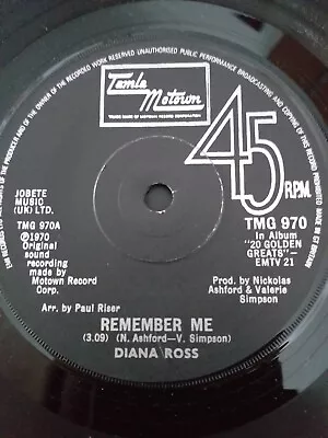 Tamla Motown - Diana Ross - 45 Rpm 7  Single Vinyl Record - Surrender • £1