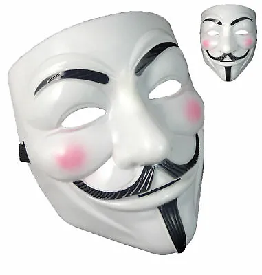 Anonymous Hacker V For Vendetta Guy Fawkes Fancy Dress Halloween Face Mask Qr49 • £5.99