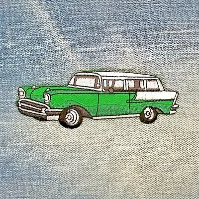 Green CHEVY NOMAD Classic Station Wagon PATCH IRON-ON Embroidered 1.5 X4  NEW • $5.50