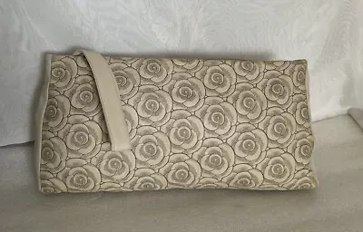 $129 • Buy XLarge OROTON Beige Leather Wristlet/Clutch Bag /Handbag