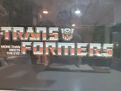 Vintage Hasbro Transformers G1 Shelf Talker Store Display Header Card Sign  • $275.97