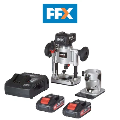 £354.95 • Buy Trend T18S/R14K2 18V 1/4  Brushless Plunge Router Kit 2x4Ah Battery Cordless Pro