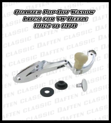 $73.22 • Buy VW Bug Pop-out Window Latch Volkswagen Super Beetle 65-77 113847079C