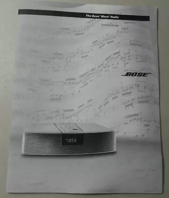 Bose Wave Radio - Owners Guide User Manual Original Instruction Booklet • $14.99