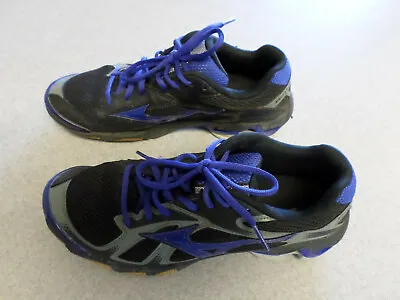 Mizuno  Wave Bolt 5  Black Blue And Gray Volleyball Shoes. Women's 9.5 (eur 40) • $31.45