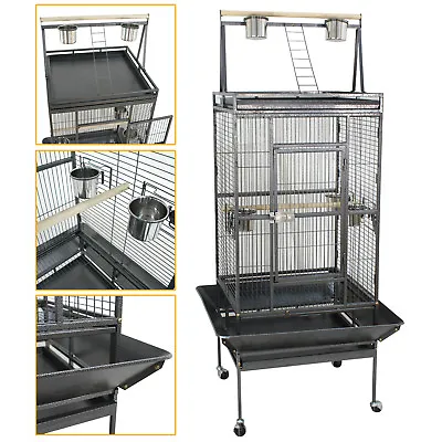 68  Large Bird Parrot Open PlayTop Cage Cockatiel Macaw Conure Aviary Finch Cage • $137.58