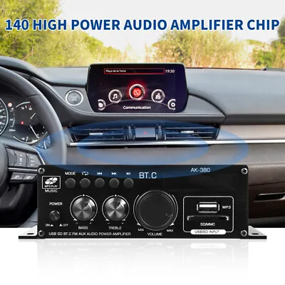 12V 800W HiFi Bluetooth Power Amplifier Mini Stereo Audio FM AMP Car Home USA • $23.98