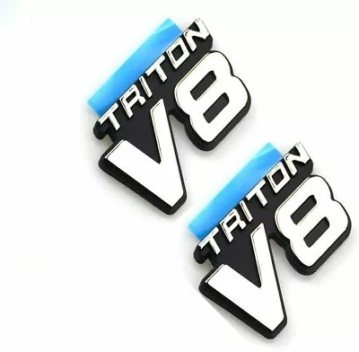 2pcs New For 99-04 250 350 Fender Side Triton V8 Logo Emblems Badge • $13.99