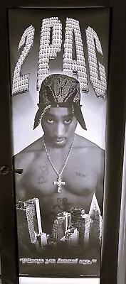 2004 2PAC TUPAC Large Licensed Door Size Poster 21  X 62   Kept Rolled RARE • £14.95