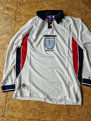 £39 • Buy England World Cup Football Shirt   1998 XL 1992 Away 3rd Retro  Used 1990 96  9