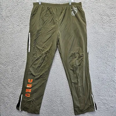 New Balance USMC Pants Mens Medium Long Green Training Track Pant • $13.99