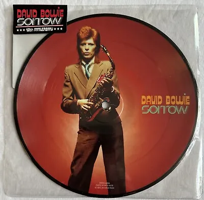 DAVID BOWIE -Sorrow- Rare UK 40th Anniversary Picture Disc (Vinyl Record) AUCT. • £15.99