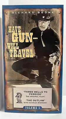 Have Gun Will Travel Vol 1 [ VHS ] Episodes: Three Bells To Perdido - The Outlaw • $2.99