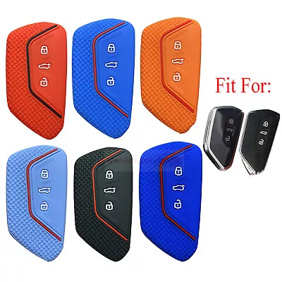 $4.96 • Buy Fit Skoda SEAT VW Golf 8 Mk8 3 BNT Remote Smart Key Fob Silicone Skin Case Cover
