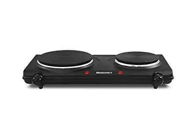 Small Electric Stove Top 2 Burners Range Double Hot Plate Portable Countertop US • $29.99