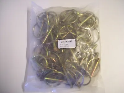 50 X 6 Mm Lynch /Linch Pin Trailer/ Truck/ Tractor / Farm Machine Plant FREE P&P • £12.50