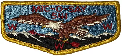 Mic-O-Say Lodge 541 Western Colorado Council CO S3c Flap GLD Bdr (YX824) • $8.95