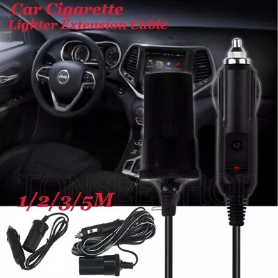 12V 10A Car Cigarette Lighter Socket Extension Extend Lead Cord Cable 1-5M CH • £6